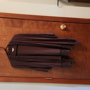 Washed, never worn Maurices 3/4 length cardigan, dark green, Size 0X